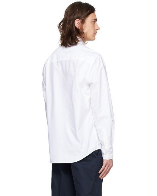 Maison Kitsuné White Handwriting Shirt for men