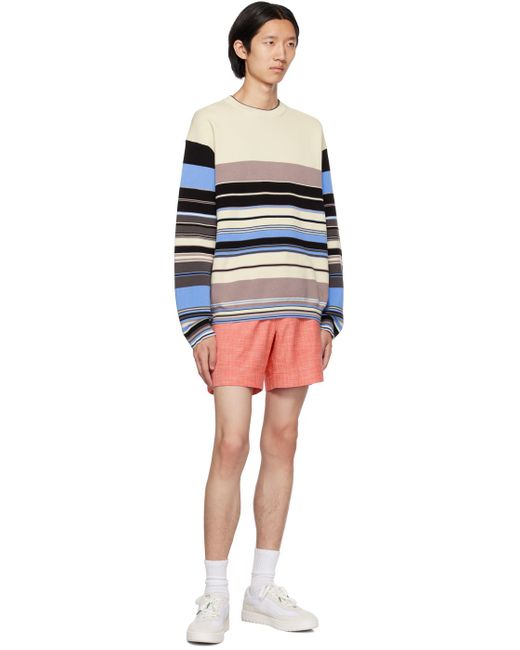 PS by Paul Smith Black Off-white Striped Sweater for men