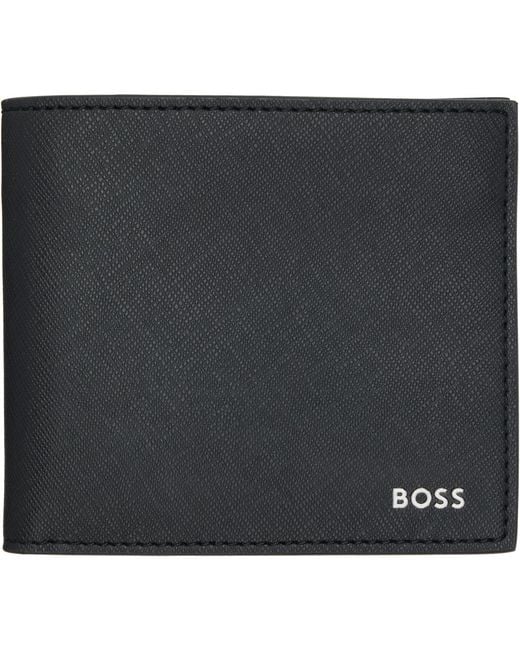 Boss Black Foil Logo Wallet for men