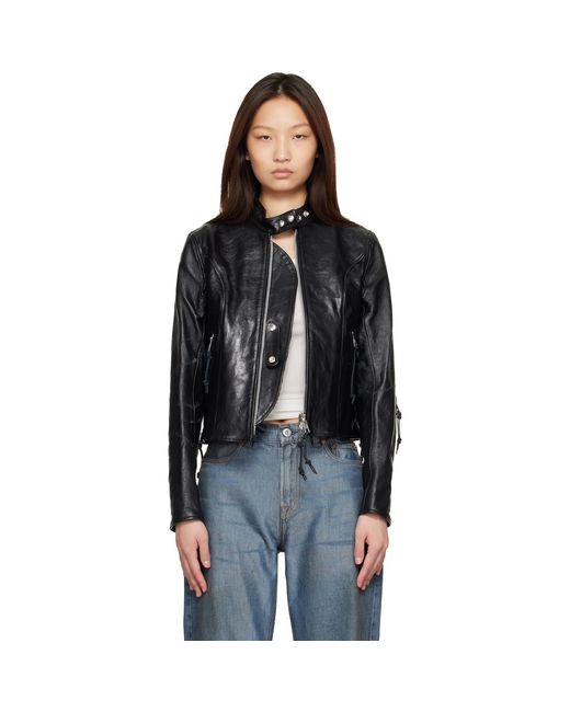 Our Legacy Black Yokai Leather Jacket