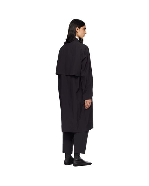 Veilance Black Nitra Sl Trench Coat