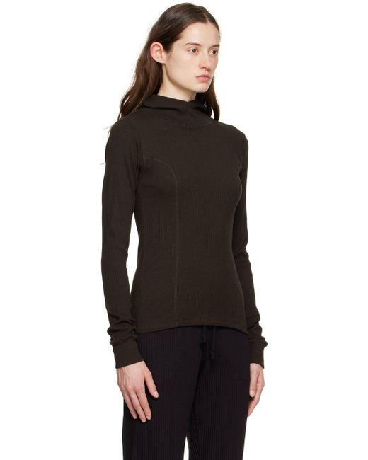 Baserange Brown Hanifa Hoodie in Black | Lyst