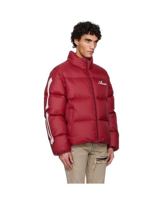 Amiri Red Bones Down Jacket for men