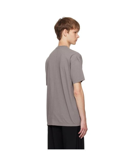 The Row Gray Taupe Niels T-Shirt for men