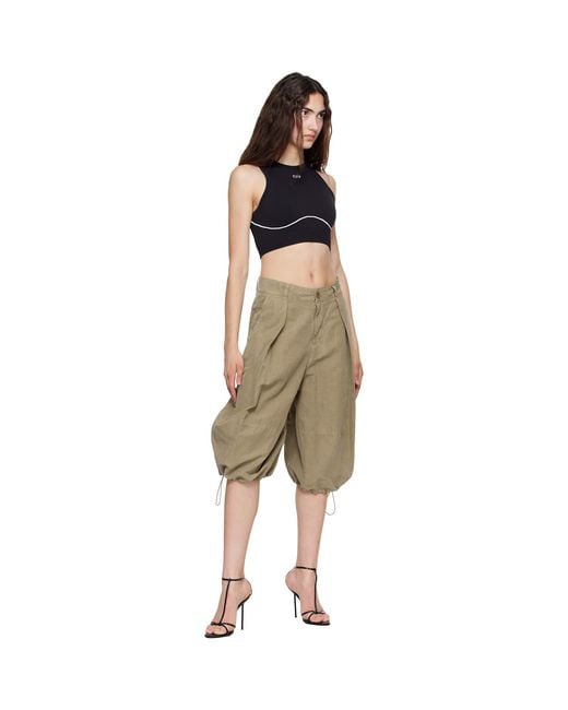 Off-White c/o Virgil Abloh Black 'Off' Stamp Seamless Crop Top