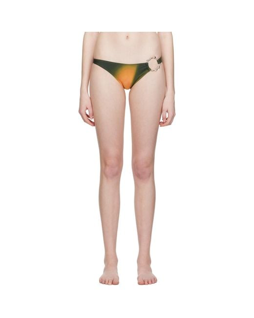 Miaou Black Green Hannah Jewett Edition Maya Bikini Bottoms