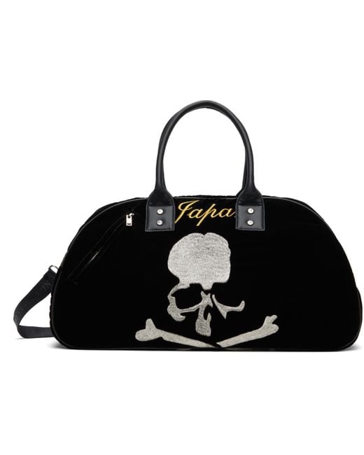 Mastermind Japan Black 'Mj' Traveling Bag for men
