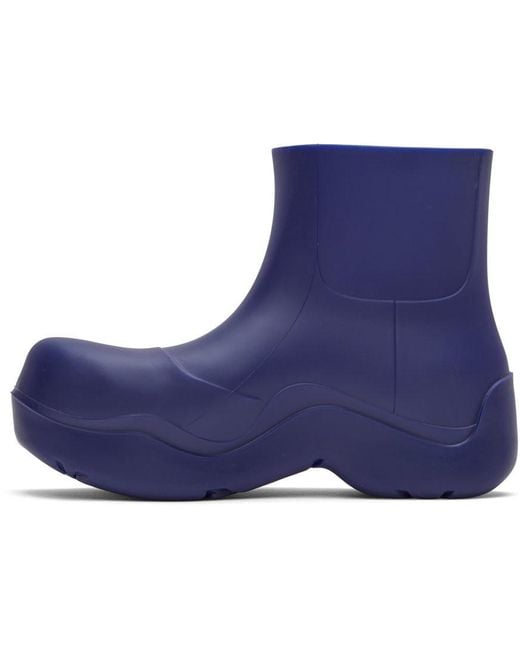 Bottega Veneta Blue Purple Puddle Boots