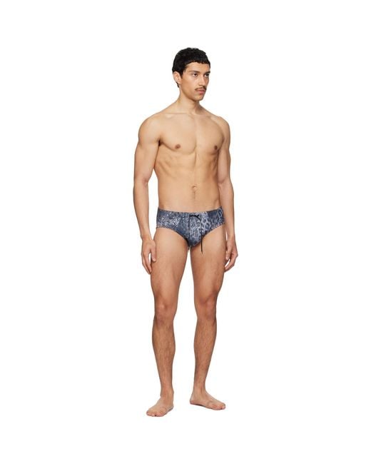 DIESEL Blue Alfie-Utlt Swim Briefs for men