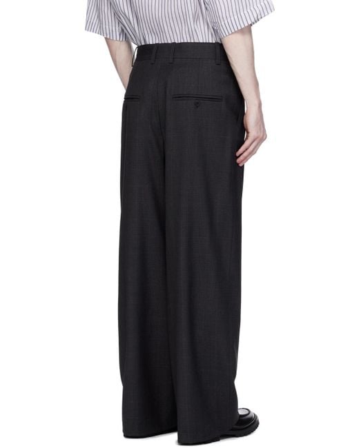 Isabel Marant Black Gray Namoro Trousers for men