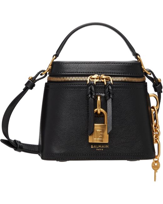 Balmain Black Pulse Vanity Bag