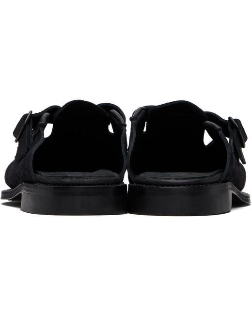 Hereu Black Barraca Slip-On Loafers for men