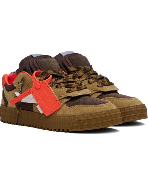 メンズ Off-White c/o Virgil Abloh ブラウン＆オレンジ Floating Arrow スニーカー Black