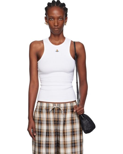Vivienne Westwood White 90S Vest Tank Top