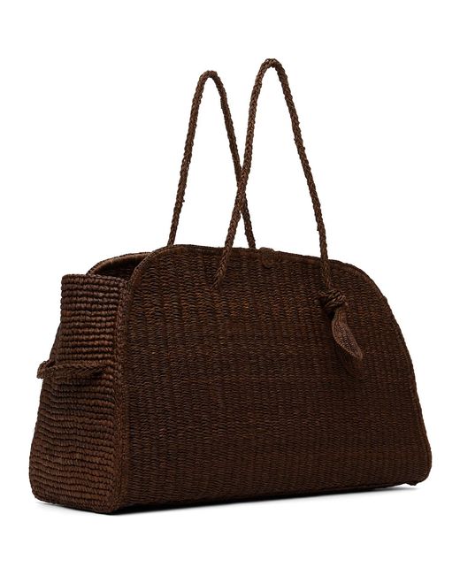 Jacquemus Brown 'The Large Raffia Turismo' Bag