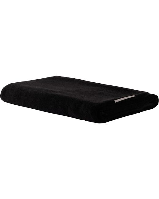Rick Owens Black Beach Towel for men