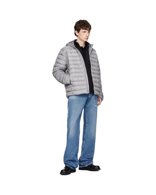 Canada Goose Gray 'Tonal Label' Stratus Down Jacket for men