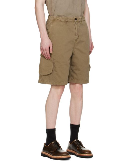 Our Legacy Natural Taupe Mount Shorts for men