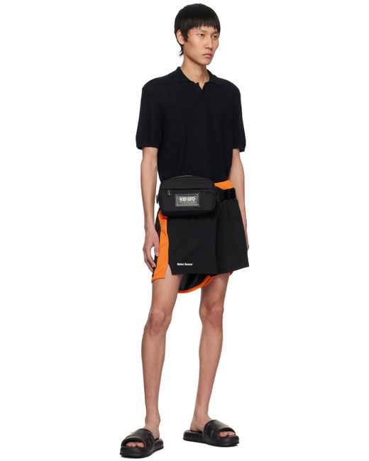 メンズ KENZO ブラック Paris 'Graphy' ベルトバッグ Black