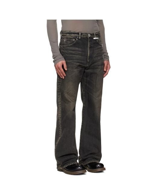 Maison Mihara Yasuhiro Black Flared Jeans for men