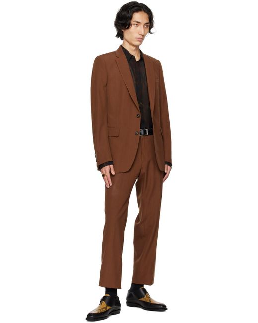 Dries Van Noten Black Notched Lapel Suit for men
