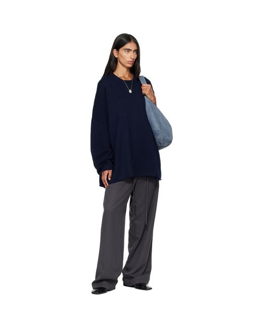 Lisa Yang Blue Din Cape Sweater