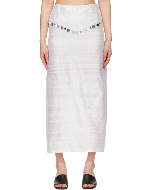 GIMAGUAS White Off- Diane Maxi Skirt