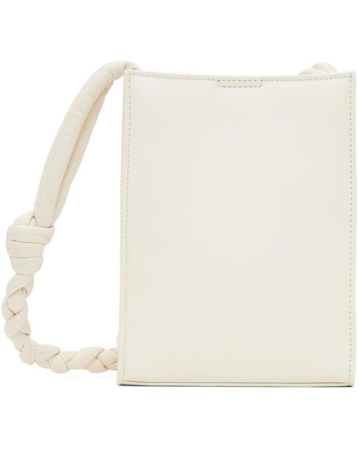 Jil Sander White Tangle Padded Small Bag for men