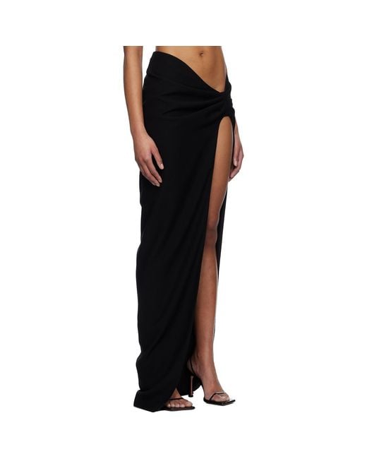 Monot Black Torpedo Maxi Skirt