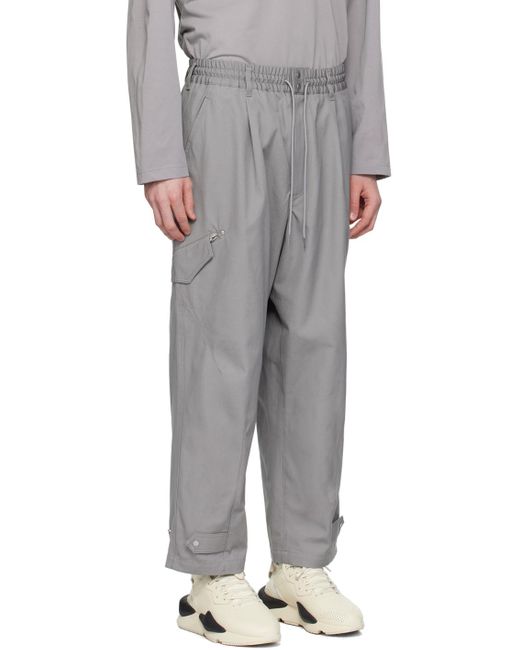 Y-3 Gray Workwear Cargo Pants for men