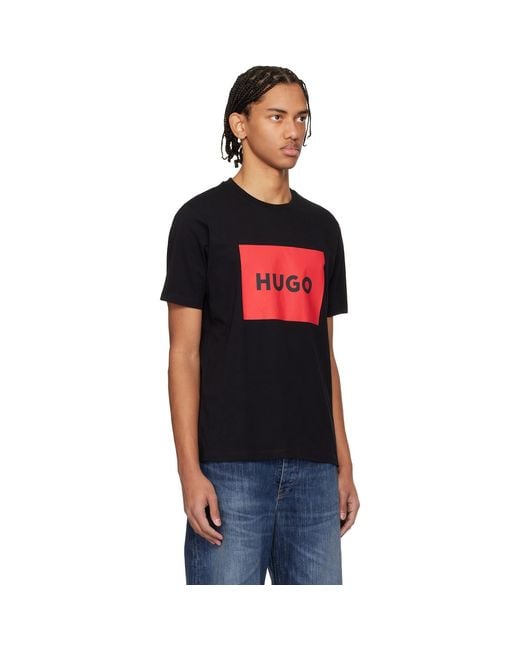 HUGO Red Logo Cotton Jersey T-Shirt for men