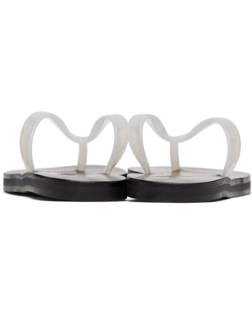 Ancient Greek Sandals トランスペアレント Saionara Jelly ビーチサンダル Black