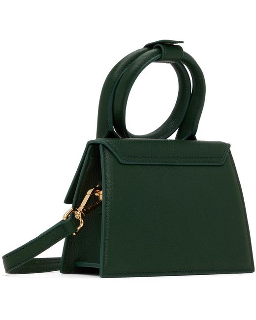 Jacquemus Green 'le Chiquito Noeud Boucle' Bag