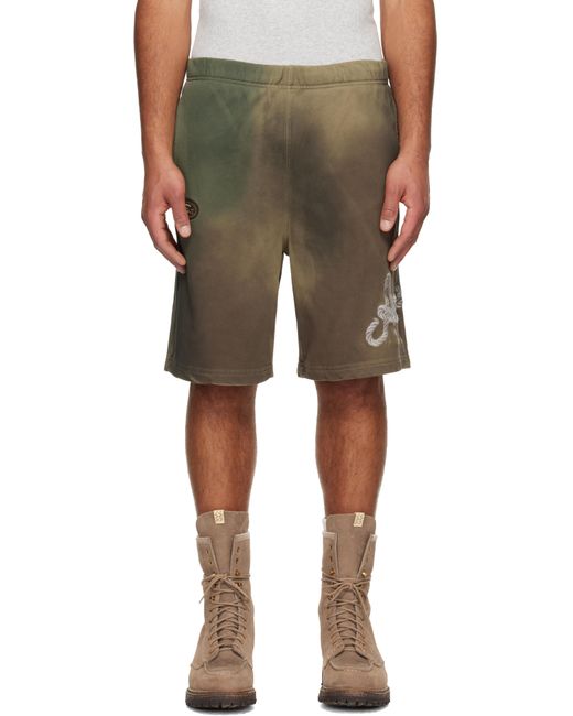 Aape By A Bathing Ape Multicolor Khaki Main Sweat Shorts for men