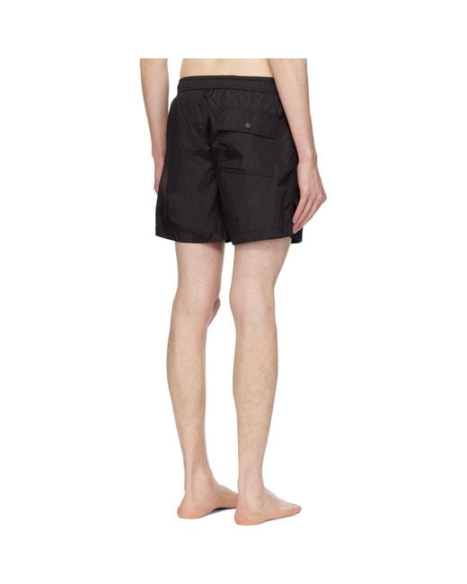 Moncler Black Archivio Creativo Swim Shorts for men