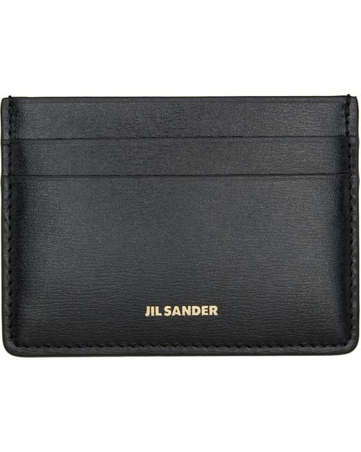Jil Sander Black Credit Card Holder
