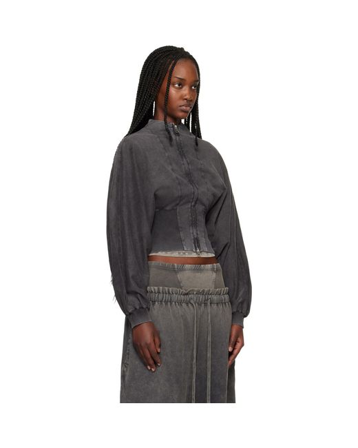 KNWLS Black Haze Zip-Up Sweatshirt