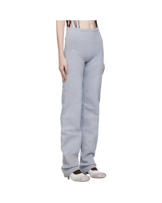 Sinéad O'Dwyer Black Ribbed Lounge Pants