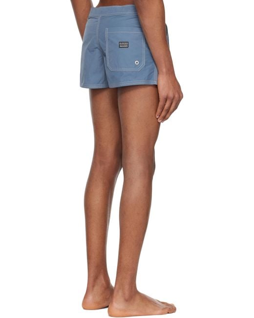ERL Blue Nylon Swim Shorts for men