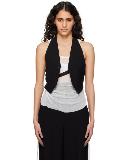 Ann Demeulemeester Black Mary Waistcoat