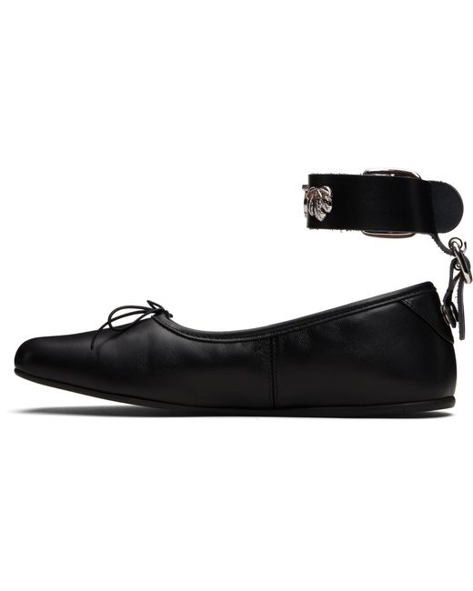 Vivienne Westwood Black Bardot Ballerina Flats
