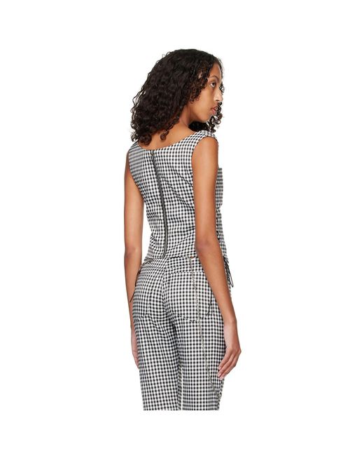 Miaou Ssense Work Capsule – Black & White Vallois Corset