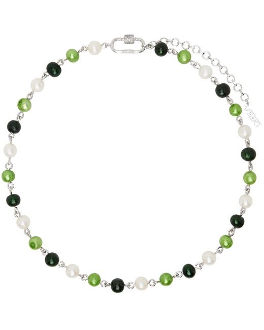 Veert Black 'the Single Multi Freshwater Pearl' Necklace for men