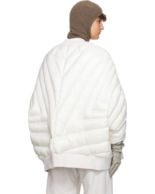 Rick Owens Moncler + オフホワイト Radiance Peter ボンバージャケット White