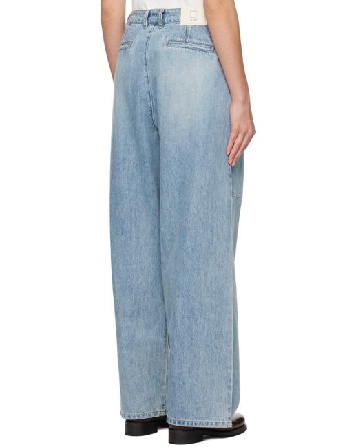 WOOYOUNGMI ブルー ワンタック ワイドジーンズ ブルー | Lyst