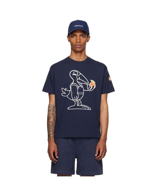 Moncler Genius Blue Moncler X Gilga Farm Short Sleeve T-Shirt for men