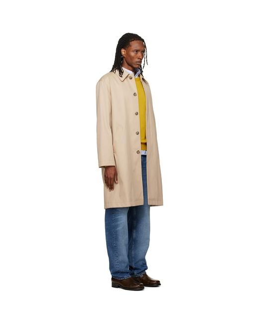 A.P.C. Metallic Urban Mac Coat for men
