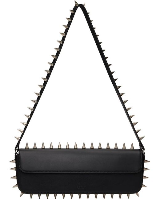 Abra Black Spike Baguette Bag