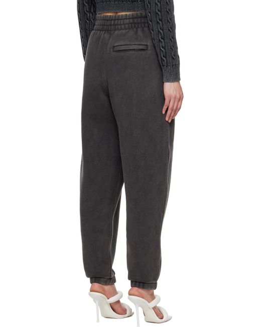Pantalon De Détente Noir À Logo T By Alexander Wang en coloris Black