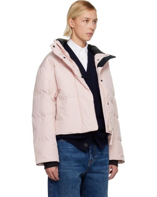 Canada Goose Black Grandview Cropped Down Jacket